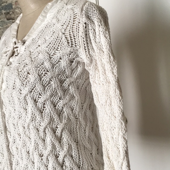 Tommy Bahama Women’s White Knitted Top Sz XS - Picture 7 of 12